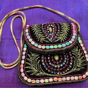 Small embroidered bag with beautiful beading and sequins
